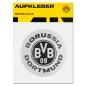 Preview: Borussia Dortmund BVB Sticker Spiegelfolie 8 cm